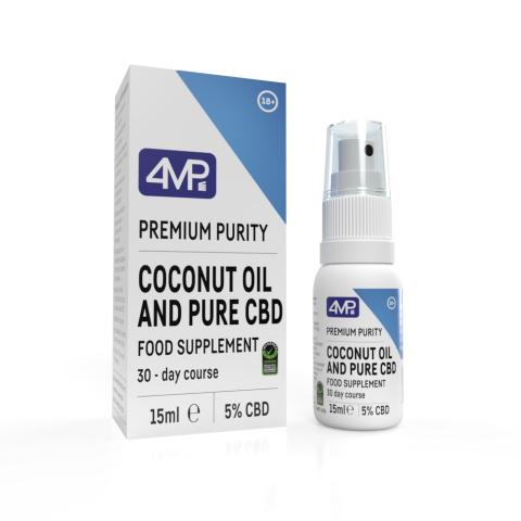 4mp - Coconut Oil and Pure CBD 5%